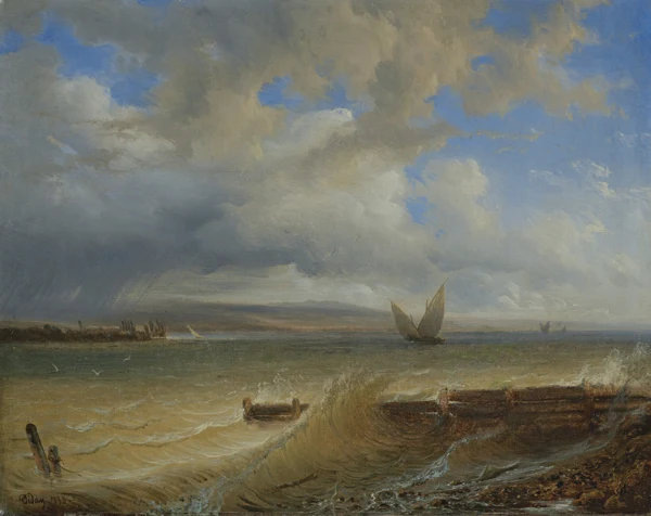 François Diday — LA TEMPÊTE, 1838THE STORM, 1838