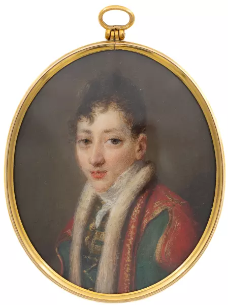 Portrait eines Edelmannes mit rotem Mantel