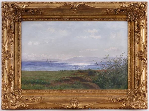 François Furet — François Furet (1842-1919), Vue du Léman au coucher