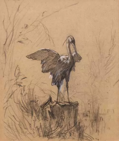 FRANÇOIS FURET — Héron cendré. — Koller Auktionen