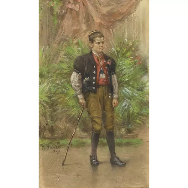 Jüngling in Tracht