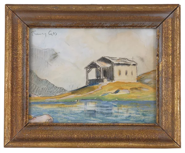 François Gos — François Gos (1880-1975), La chapelle du Lac noir,