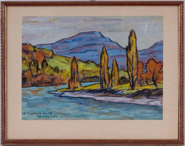 François Gos — Paysage fluvial