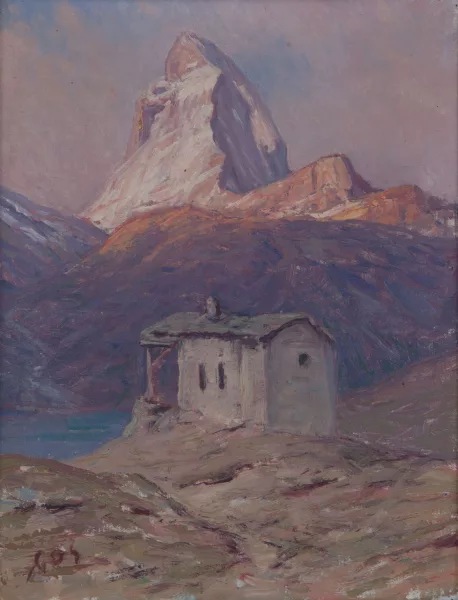 François Gos — Chapelle devant le Cervin