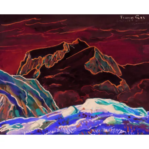 François Gos — Monte Rosa im Sonnenschein.