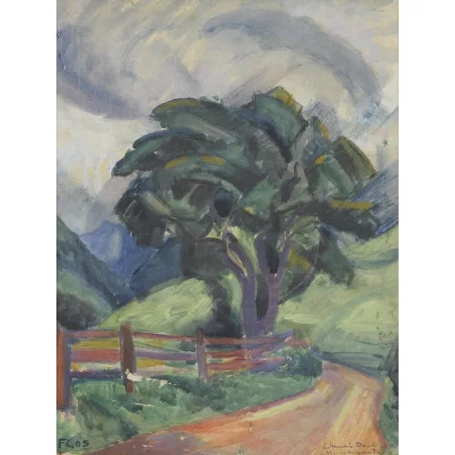 François Gos — Sommerliche Wegpartie in den Bergen.