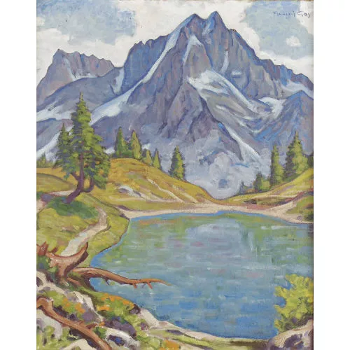 François Gos — "Le lac vert".