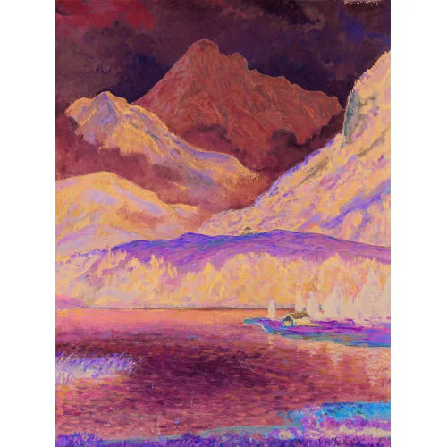 François Gos — "Lac Noir. Soleil après la pluie".