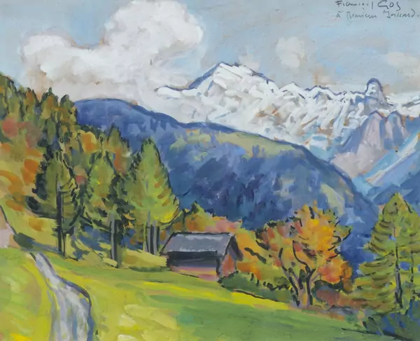 François GOS (1880-1975), 'Paysage de montagne', gouache — DognyAuction