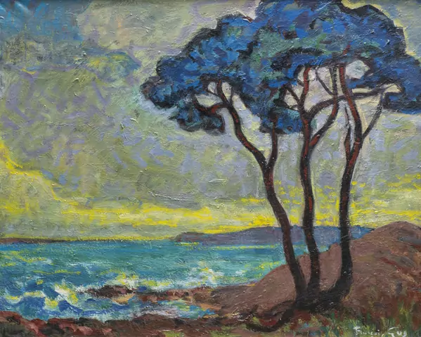 François GOS (1880-1975),"Pin à Saint Fiet" circa 1935-40, huile — DognyAuction