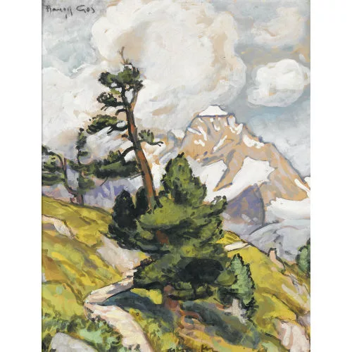 François Gos — "Le chemin du lac vert et Wettertanne".