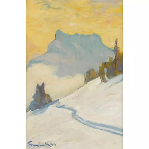 Les Dents du Midi en hiver