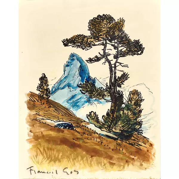 Berglandschaft mit Matterhorn