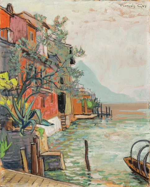 François Gos — Maison au bord de l'eau