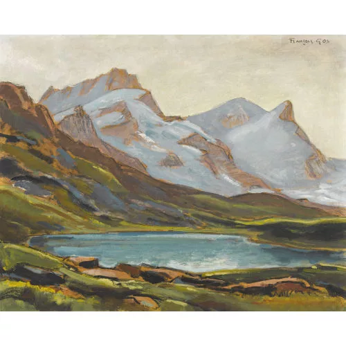François Gos — "Rimpfischhorn et Strahlhorn".