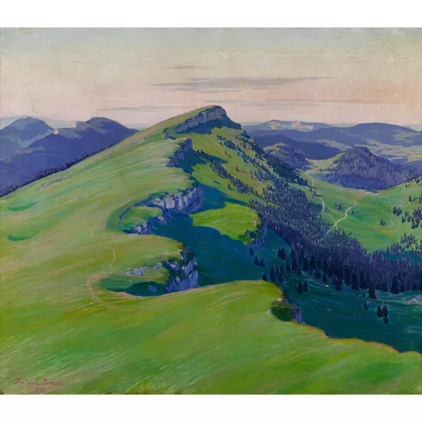 François Jaques — Sommerliche Juralandschaft.