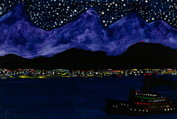 François Viscontini — Hafen bei Nacht