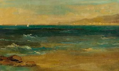 FRANK BUCHSER — Coastal landscape. Probably circa 1884. — Koller Auktionen