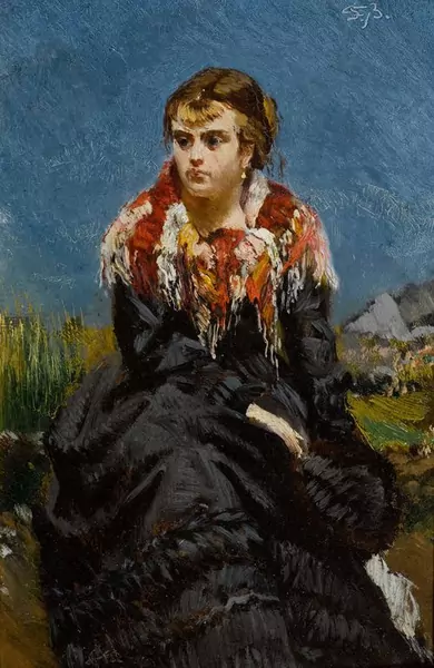 FRANK BUCHSER — Bildnis einer jungen Frau. — Koller Auktionen