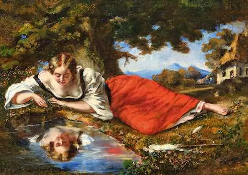 FRANK BUCHSER — Reflection in the water. 1856. — Koller Auktionen
