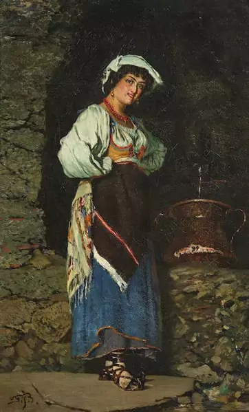 FRANK BUCHSER — Rosina di Sora. 1879. — Koller Auktionen
