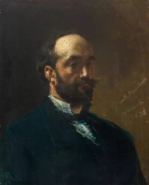 BUCHSER, FRANK — Self-portrait. 1875. — Koller Auktionen