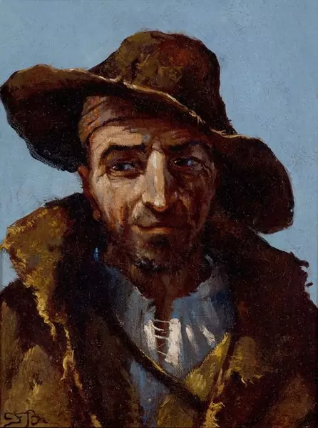 FRANK BUCHSER — Bauer mit Hut. — Koller Auktionen