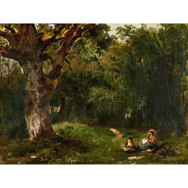 Frank Buchser — Waldlandschaft.