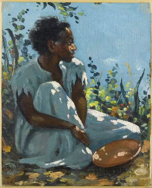 FRANK BUCHSER — Sitzende Afroamerikanerin. — Koller Auktionen