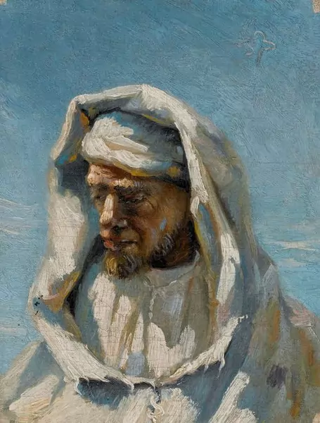 FRANK BUCHSER — Bildnis eines Beduinen. — Koller Auktionen