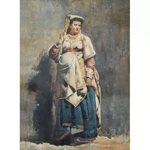 Bildnis einer Italienerin in Tracht