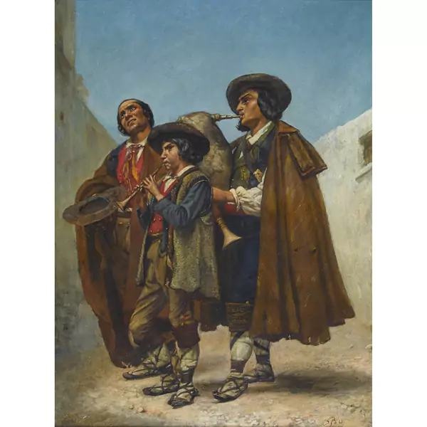 Spanische Dudelsackpfeifer