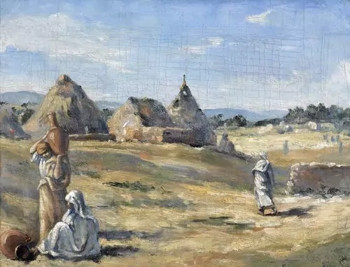 FRANK BUCHSER — Marokkanischer Douar. 1880. — Koller Auktionen