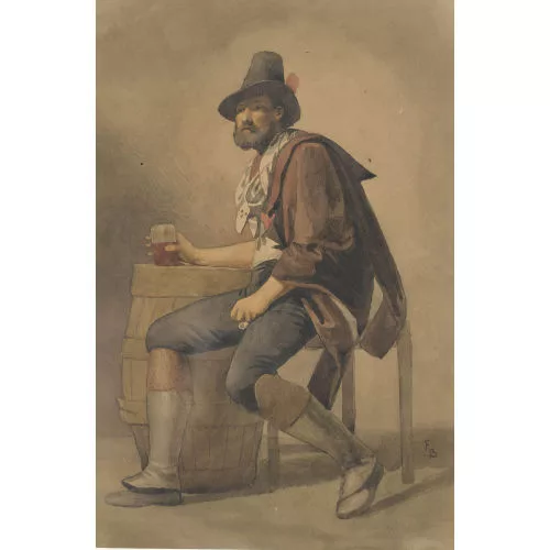 Frank Buchser — Zwei Porträts.