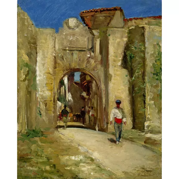 Frank Buchser — Marokkanisches Stadttor — Galerie Kornfeld