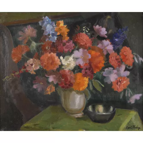 Interieur mit Blumenbouquet