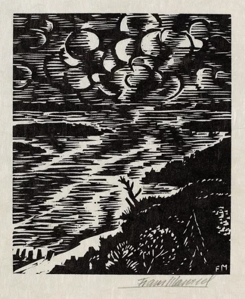 Frans Masereel — Gesicht Hamburg. 1964