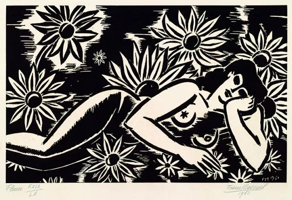 Frans Masereel — 2 Bll.: Voisins. Fleurs