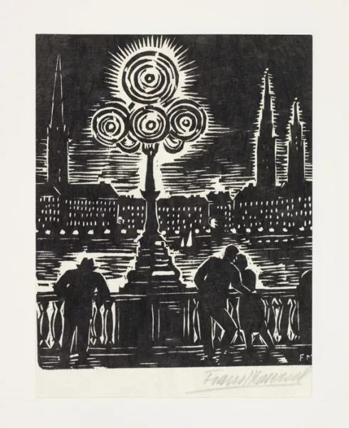 Frans Masereel — Das Gesicht Hamburgs. Orig.-Holzschnitte + Beigabe