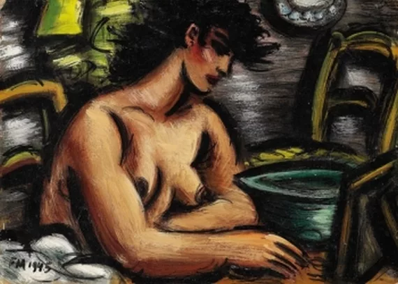 Frans Masereel — Torse nu a la toilette