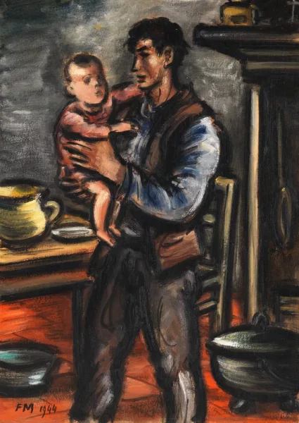 Frans Masereel — Bauer mit Kind