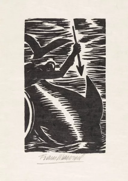 Frans Masereel — Acht Original-Holzschnitte zu Hemingway Der alte Mann und das Meer