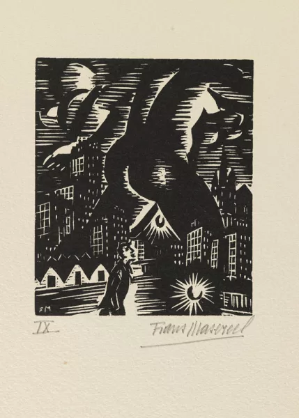 Frans Masereel — Aventure Nocturne. 1958.
