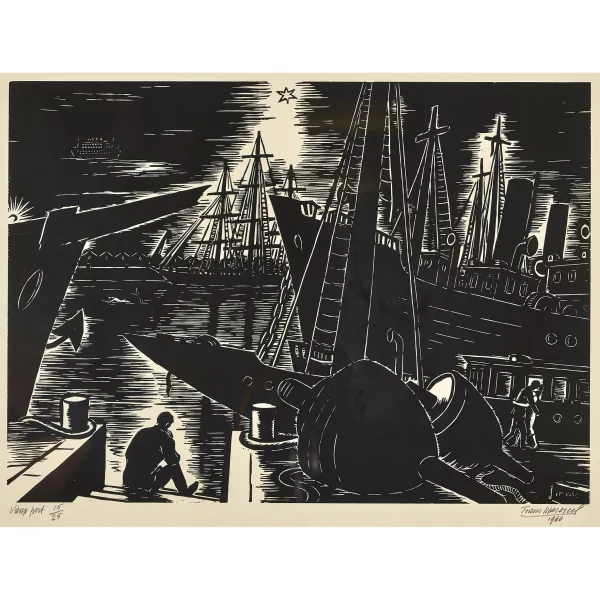 Frans Masereel — "Vieux port".