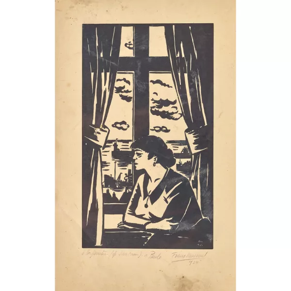 Frans Masereel — "A la fenêtre".