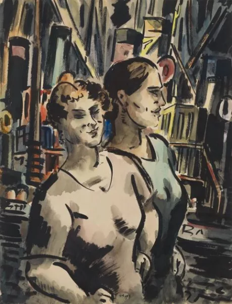 Frans Masereel — Deux Femmes au Port