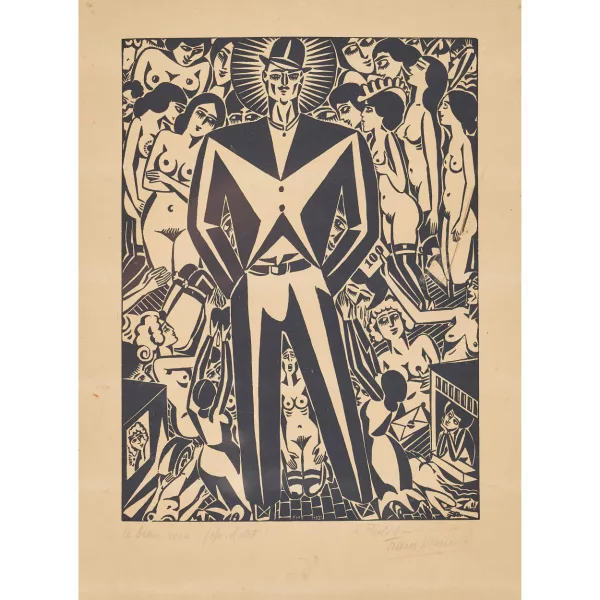 Frans Masereel — "Le beau mec".
