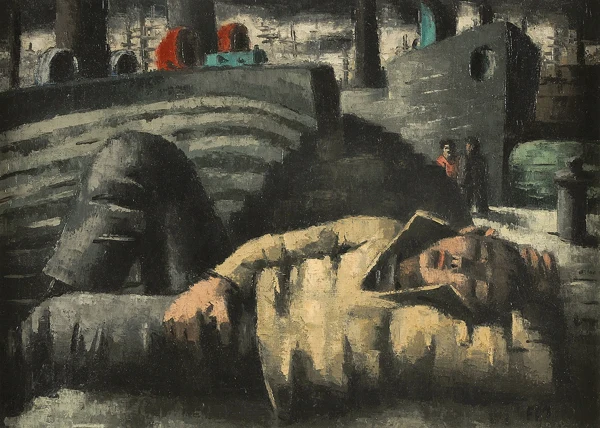 Frans Masereel — Mousse endormi, 1928