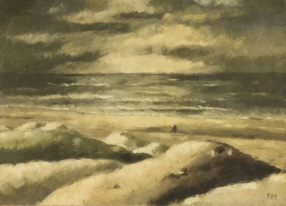 Frans Masereel — Promeneur sur la Plage