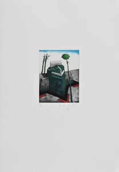 Franz Anatol Wyss — 2 Portfolios: Neuzeit oder Der Mensch hat auf Sand gebaut, 1984; Endzeit oder die Wege zum Ruhm, 1973